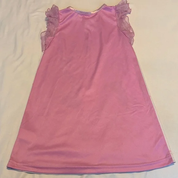 Disney Girls' Pink Princess Nightgown with Yellow & Purple Accents - Picture 5 of 7